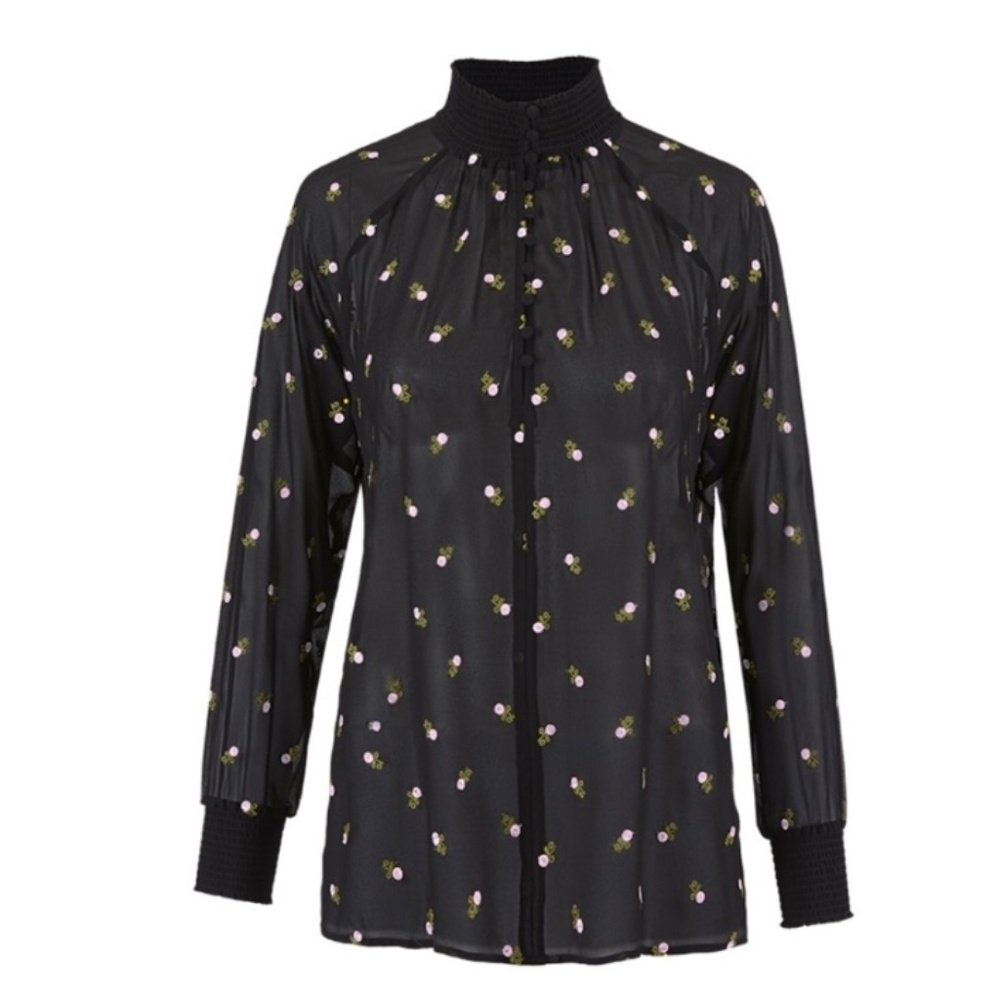 ✨NWOT✨ CAbi Embroidered Blouse - Sz S - Picture 2 of 9